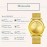 Elegant Ultra-Slim Quartz Watch for Women - Stainless Steel Strap, Alloy Pointer, Water-Resistant, Mesh Band Design, Gift-Ready Package with Luxurious Feel