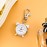 Mini Cute Clock Watch Shape Hanging Watch Keychain Watch Pocket Cartoon Creative Watch