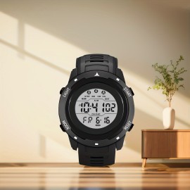 Men's Sports Durable Electronic Watch, Trendy Fashion Luminous Watch With Alarm, Stopwatch, Date Function, Perfect Gift