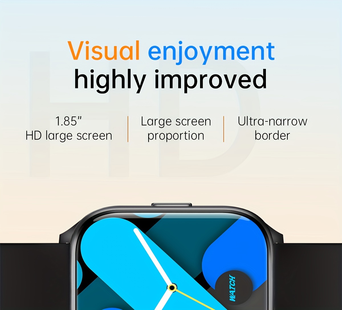 smart watch for women men 1 85 hd display ai voice assistant 100 sports modes call function activity calorie counter weather forecast ios android compatible magnetic charging details 1