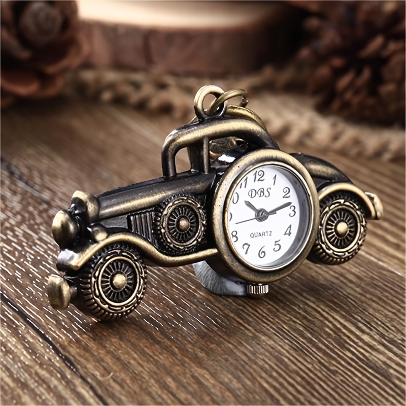 key chain watch creative bronze keychain novelty quartz watch pocket watch pendant bag accessories nurse watch details 0