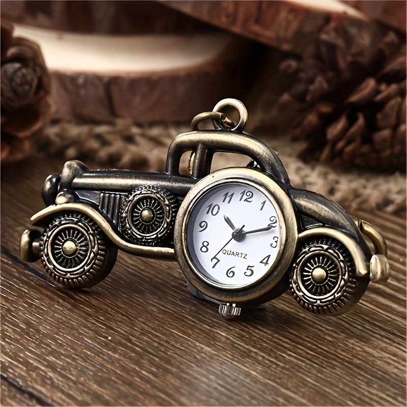 key chain watch creative bronze keychain novelty quartz watch pocket watch pendant bag accessories nurse watch details 3