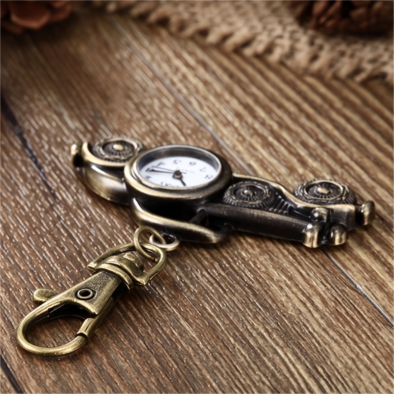 key chain watch creative bronze keychain novelty quartz watch pocket watch pendant bag accessories nurse watch details 7
