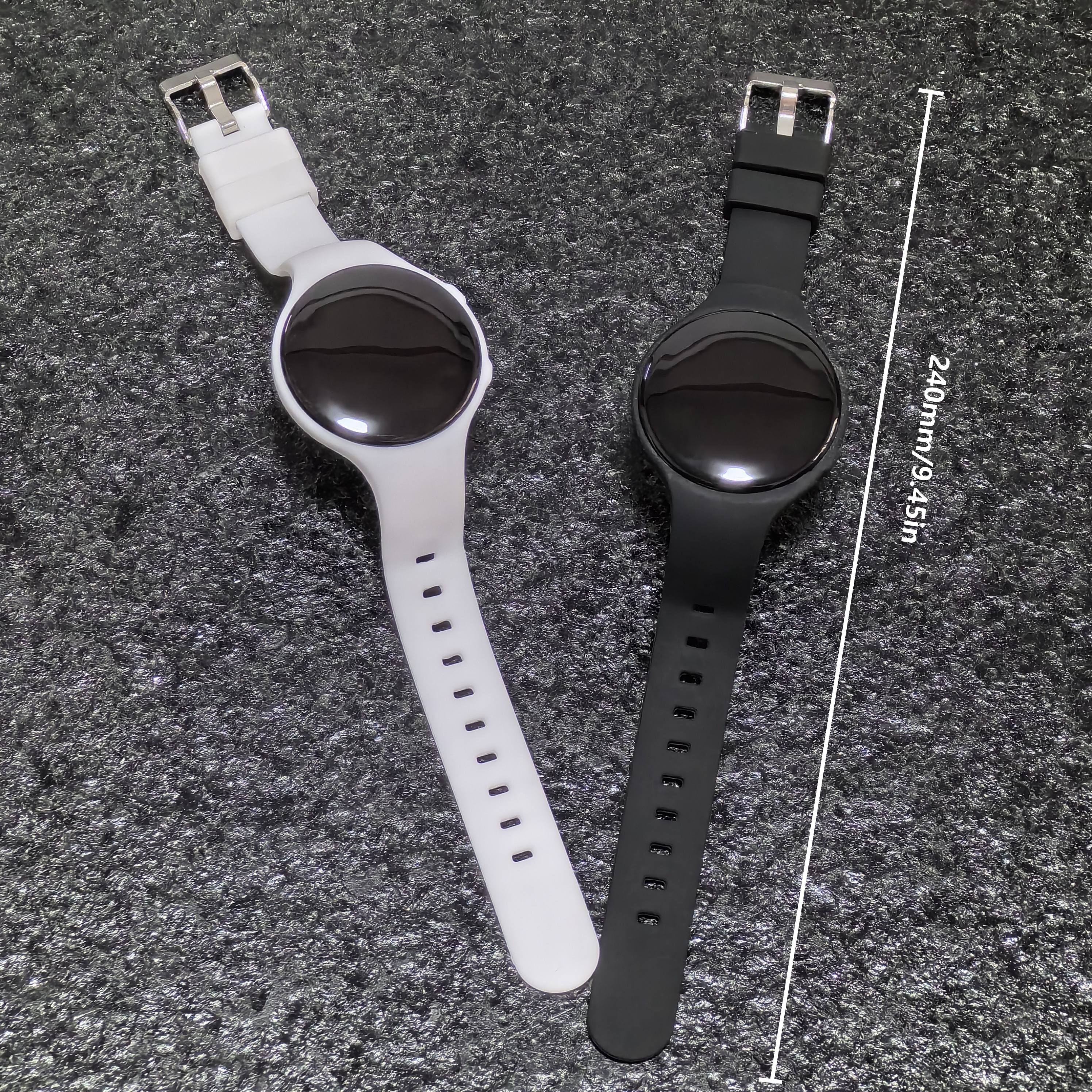 sporty watch with sleep monitoring calorie counter pedometer 50m glow details round pc case silica gel strap unisex sports watch for teens details 3